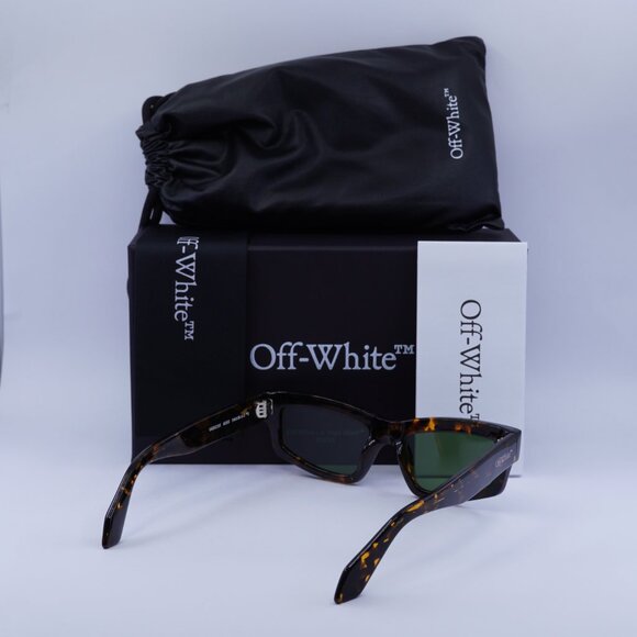 Final Price! Off-White OERI135 MIRAMAR 6055 Havana/Green Sunglasses
